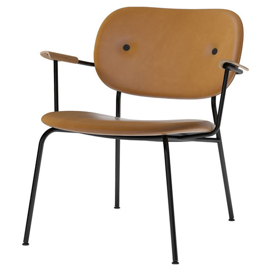 Co Fully Upholstered Lounge Chair - Natural Oak