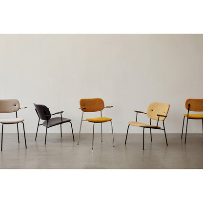 Co Fully Upholstered Lounge Chair - Natural Oak
