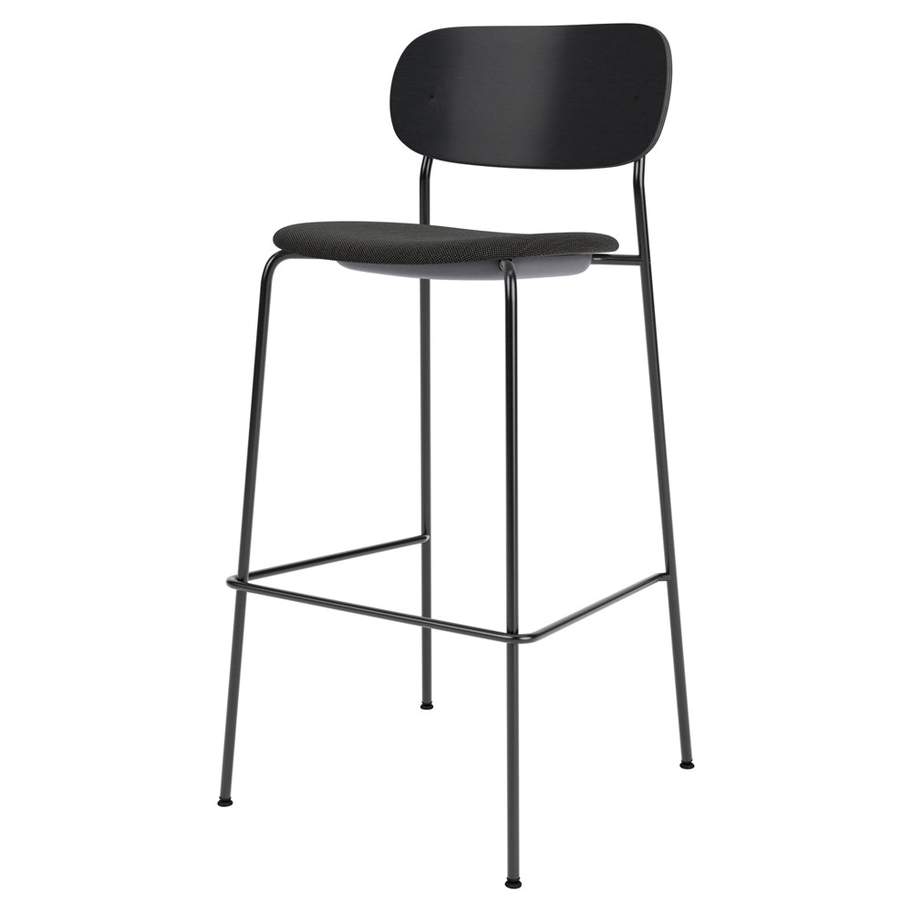 Co Seat Upholstered Bar Counter Chair - Black Oak