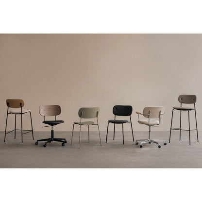 Co Seat Upholstered Bar Counter Chair - Black Oak