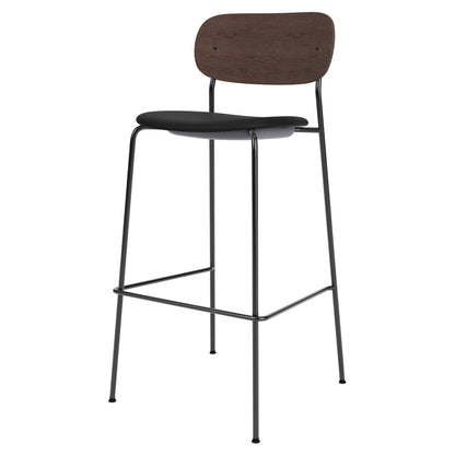 Co Seat Upholstered Bar Counter Chair - Dark Stained Oak
