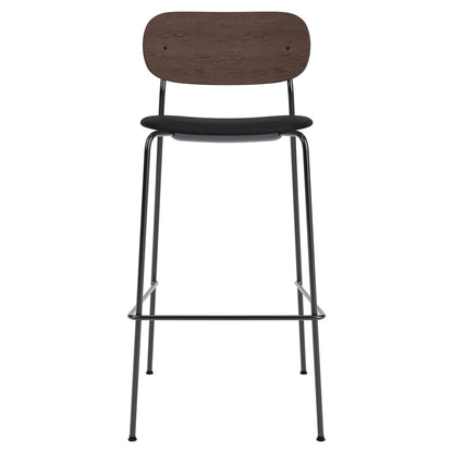 Co Seat Upholstered Bar Counter Chair - Dark Stained Oak