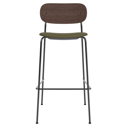 Co Seat Upholstered Bar Counter Chair - Dark Stained Oak