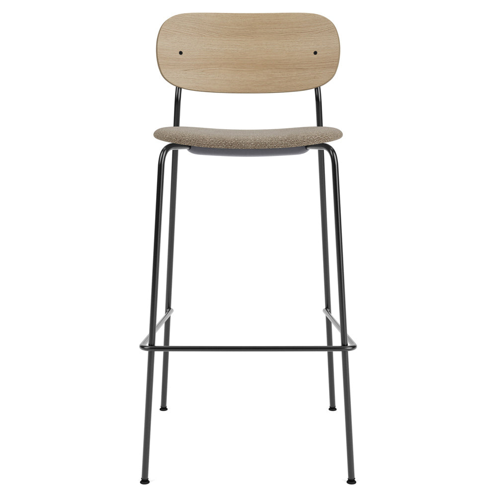 Co Seat Upholstered Bar Counter Chair - Natural Oak