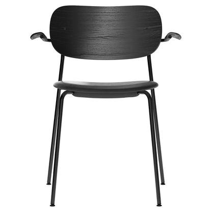 Co Seat Upholstered Dining Armchair - Black Oak