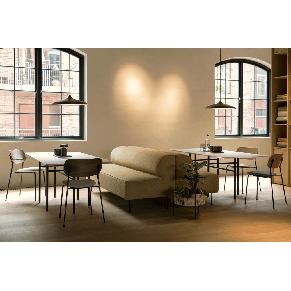 Co Seat Upholstered Dining Armchair - Black Oak