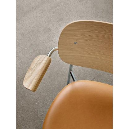 Co Seat Upholstered Dining Armchair - Natural Oak