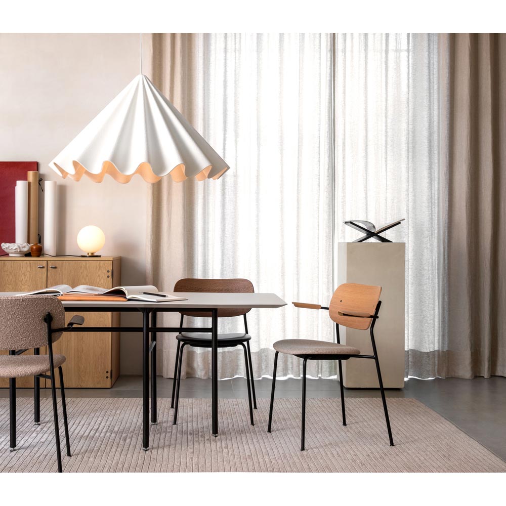 Co Seat Upholstered Dining Armchair - Natural Oak