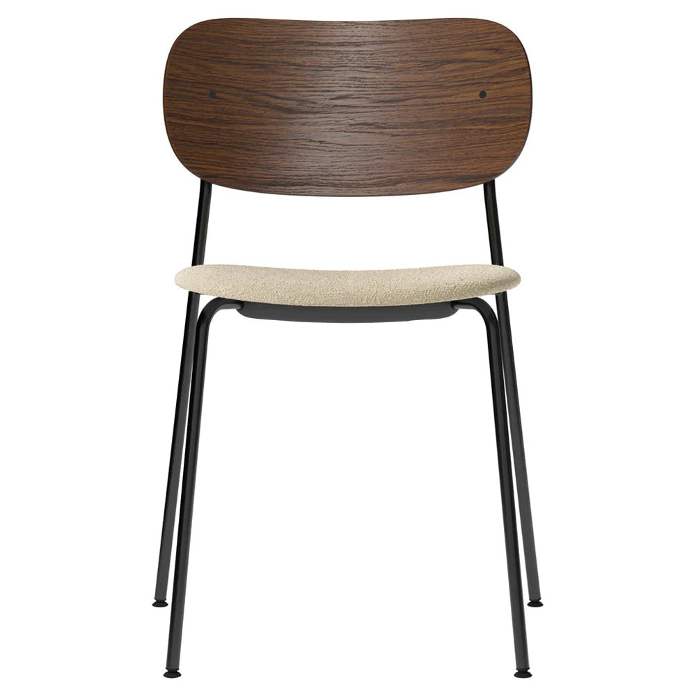 Co Seat Upholstered Dining Chair - Dark Stained Oak