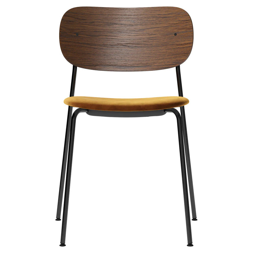 Co Seat Upholstered Dining Chair - Dark Stained Oak