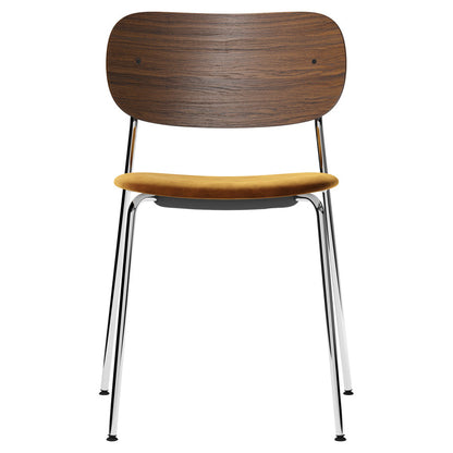 Co Seat Upholstered Dining Chair - Dark Stained Oak