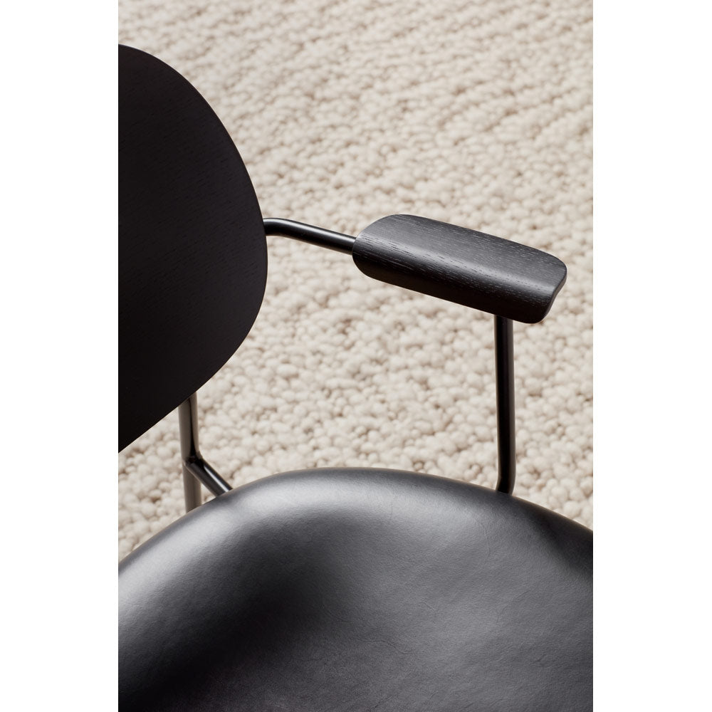 Co Seat Upholstered Lounge Chair - Black Oak