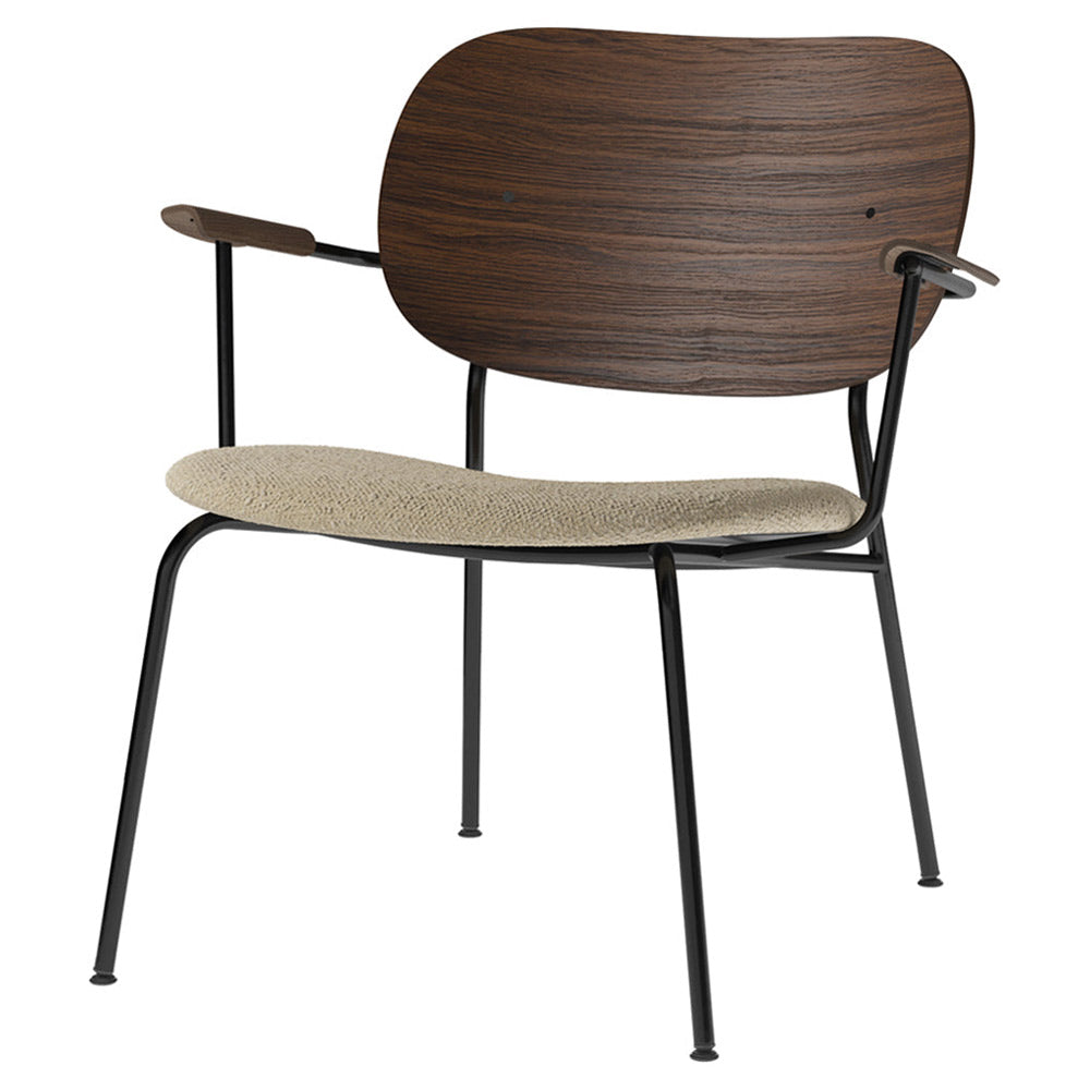 Co Seat Upholstered Lounge Chair - Dark Stained Oak