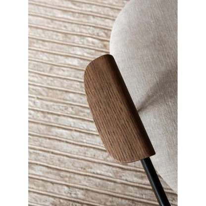 Co Seat Upholstered Lounge Chair - Dark Stained Oak