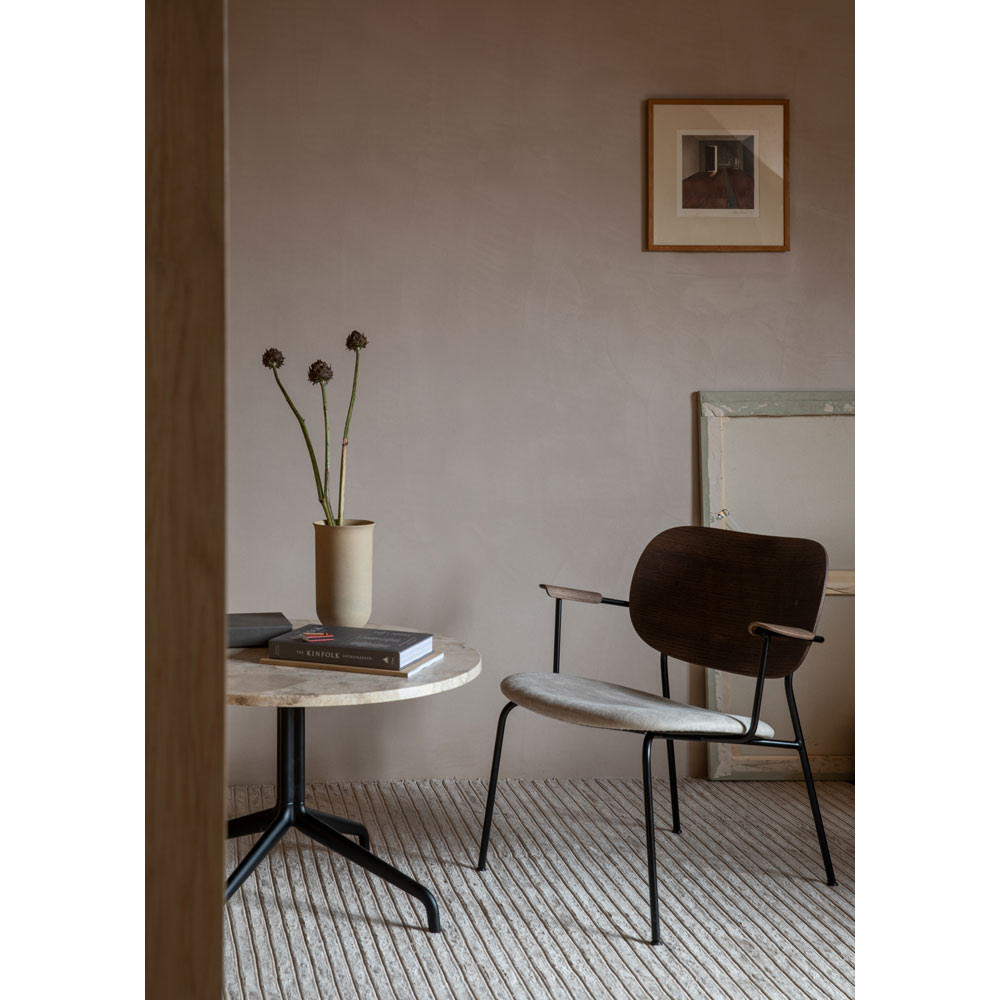 Co Seat Upholstered Lounge Chair - Dark Stained Oak