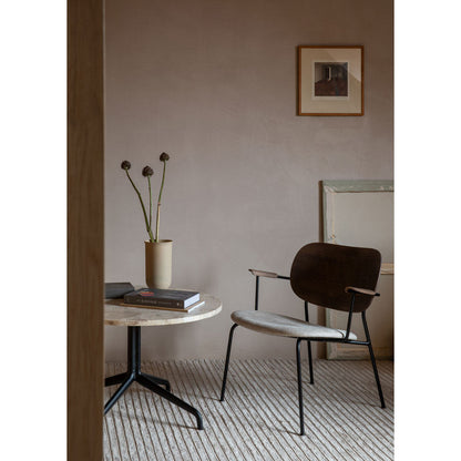 Co Seat Upholstered Lounge Chair - Dark Stained Oak