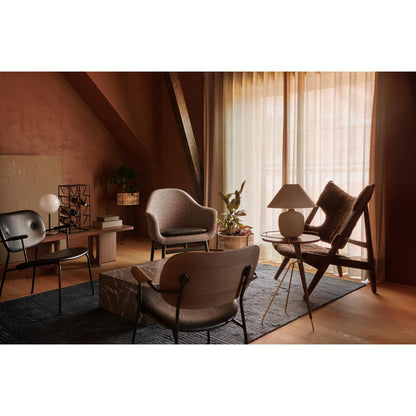 Co Seat Upholstered Lounge Chair - Dark Stained Oak