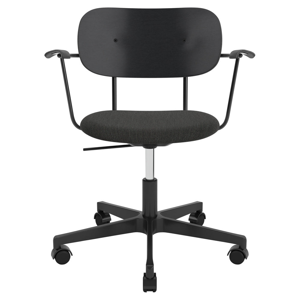 Co Seat Upholstered Task Armchair - Black Oak