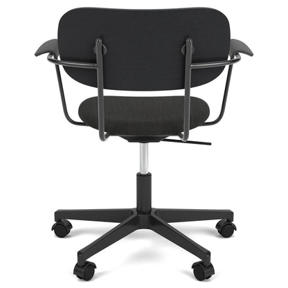 Co Seat Upholstered Task Armchair - Black Oak