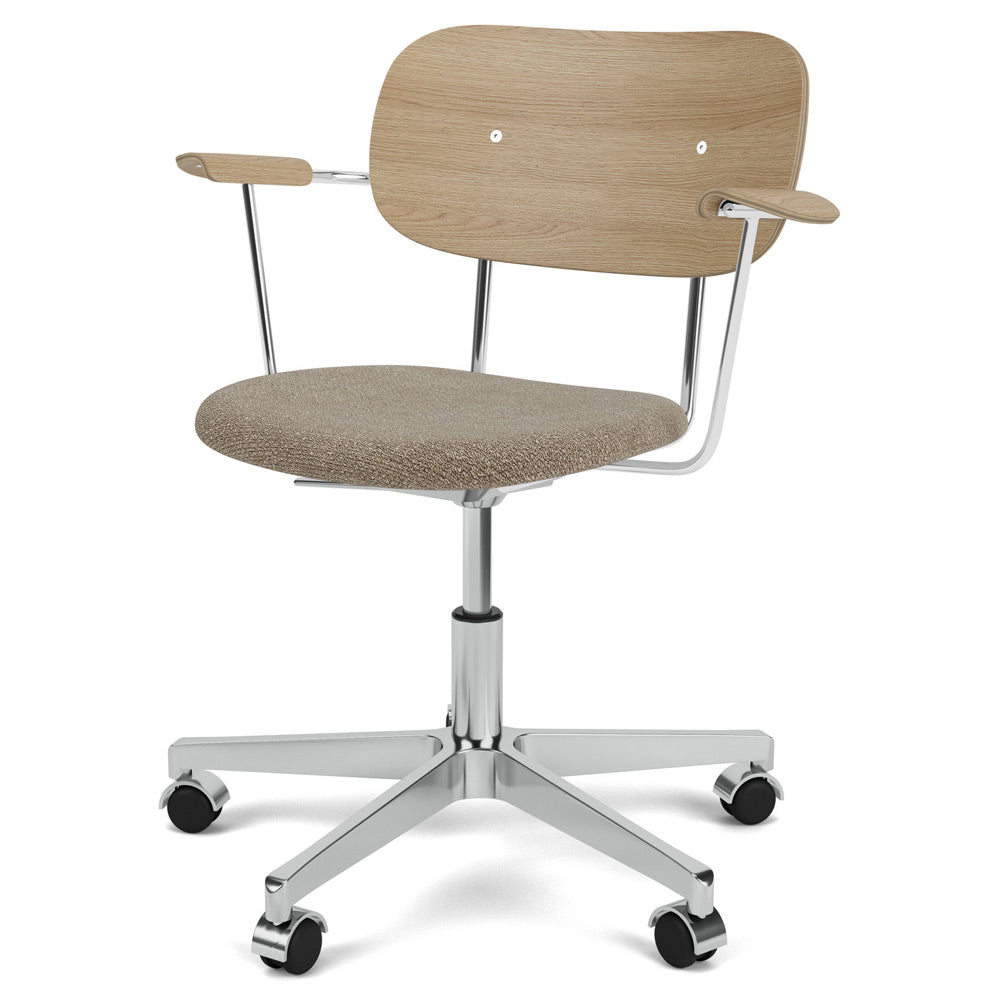 Co Seat Upholstered Task Armchair - Natural Oak