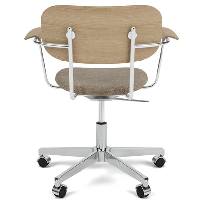 Co Seat Upholstered Task Armchair - Natural Oak