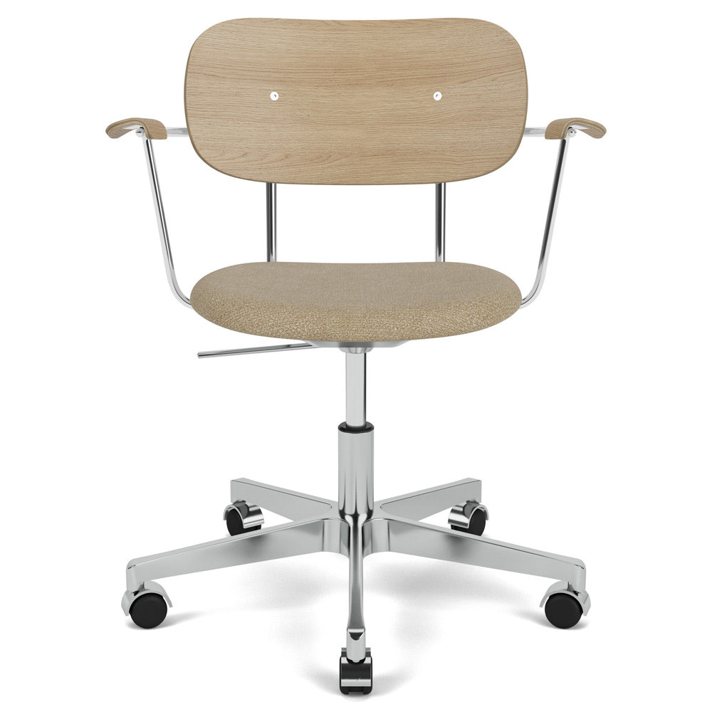 Co Seat Upholstered Task Armchair - Natural Oak