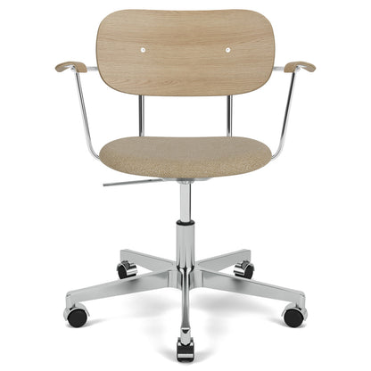 Co Seat Upholstered Task Armchair - Natural Oak