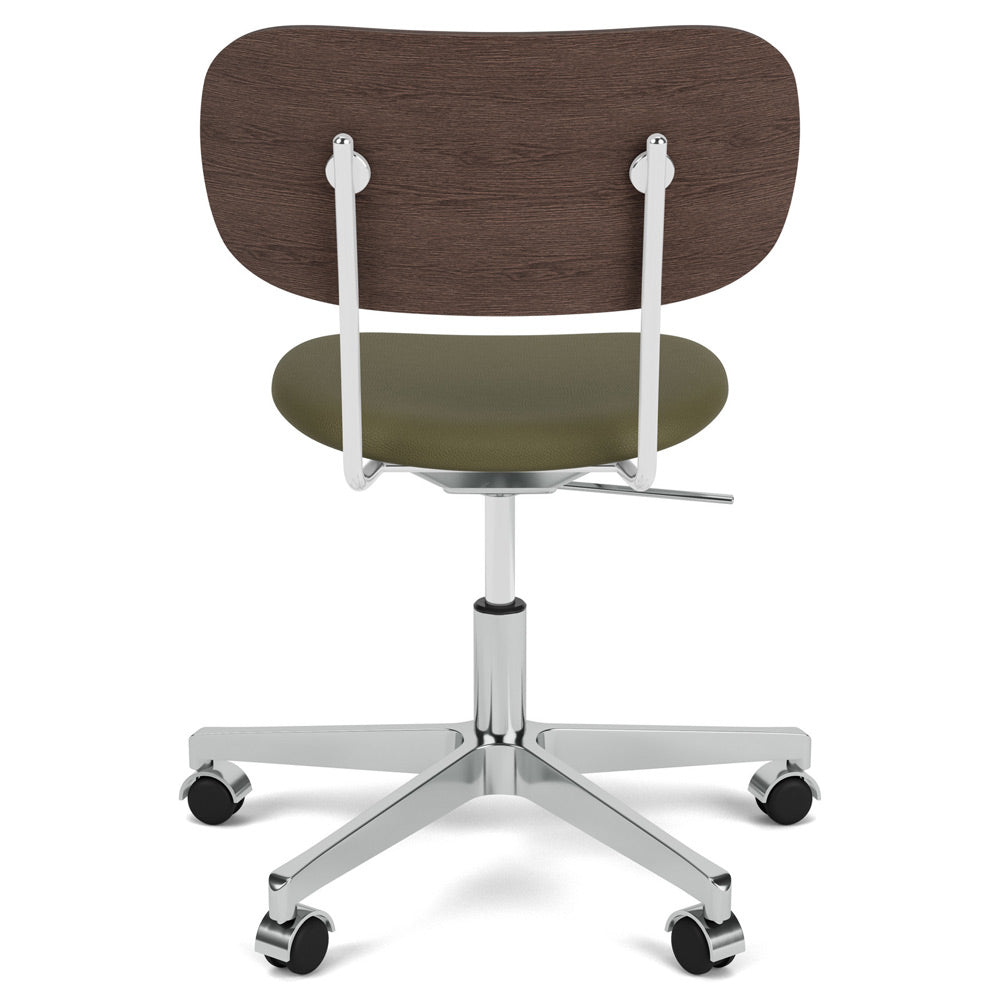 Co Seat Upholstered Task Chair - Dark Stained Oak