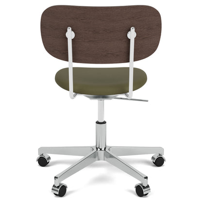 Co Seat Upholstered Task Chair - Dark Stained Oak