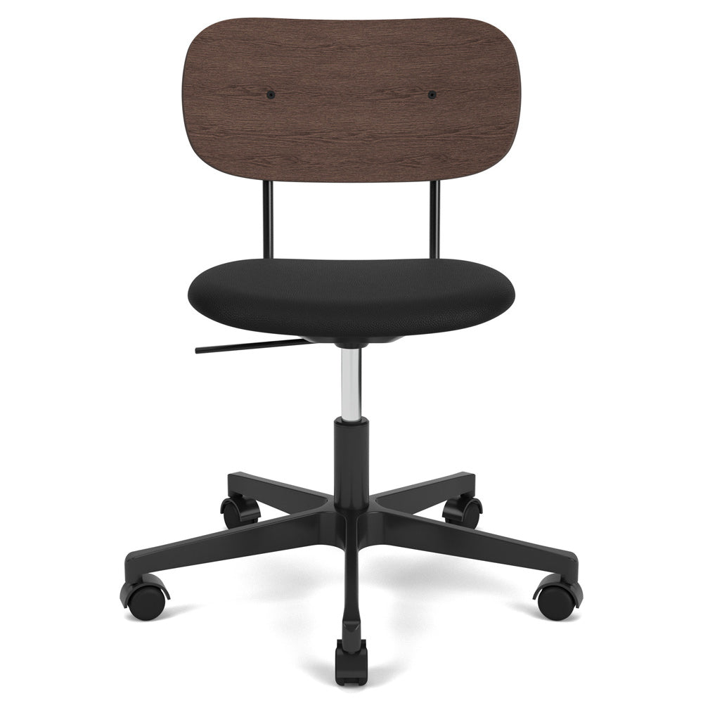 Co Seat Upholstered Task Chair - Dark Stained Oak