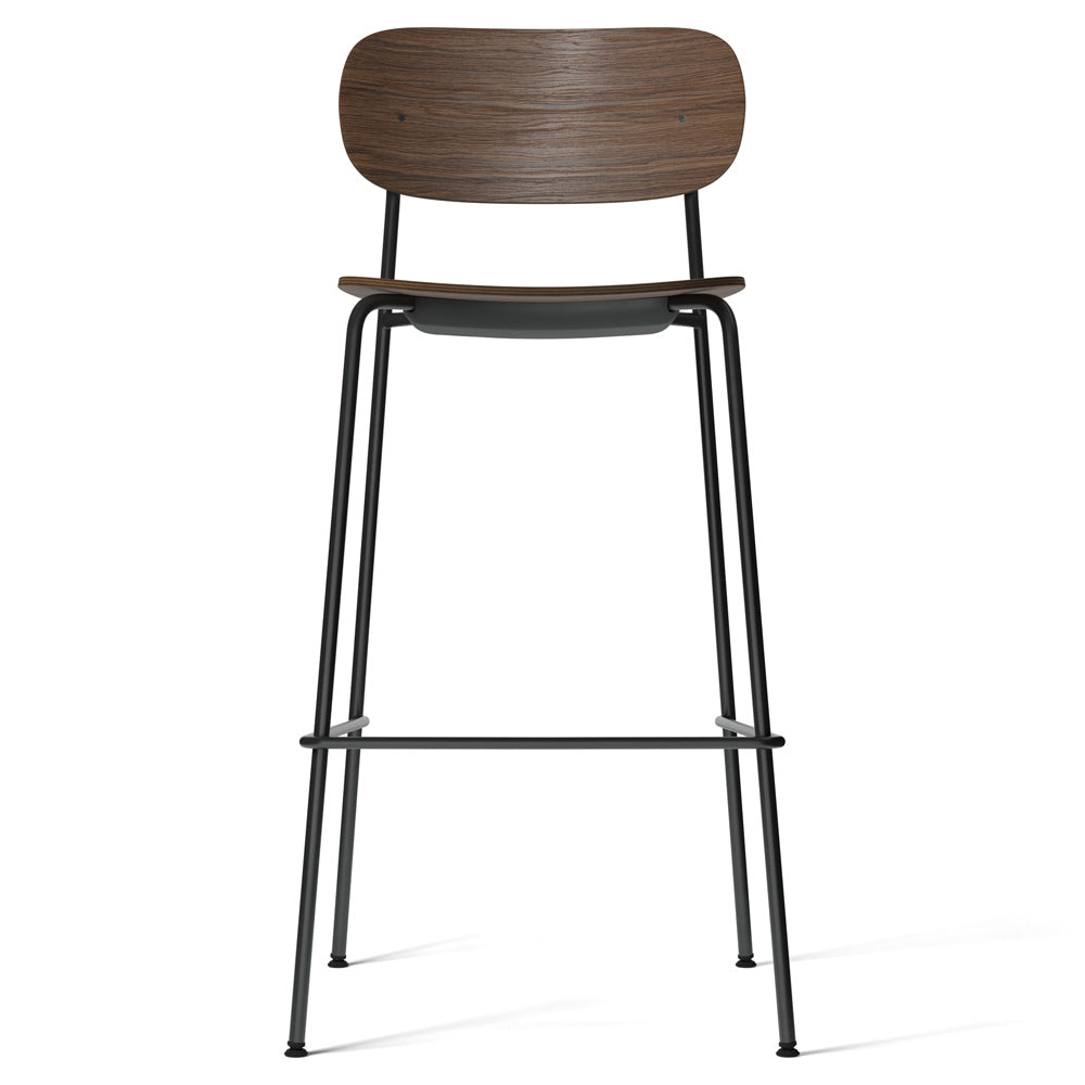 Co Unupholstered Bar Counter Chair - Dark Stained Oak