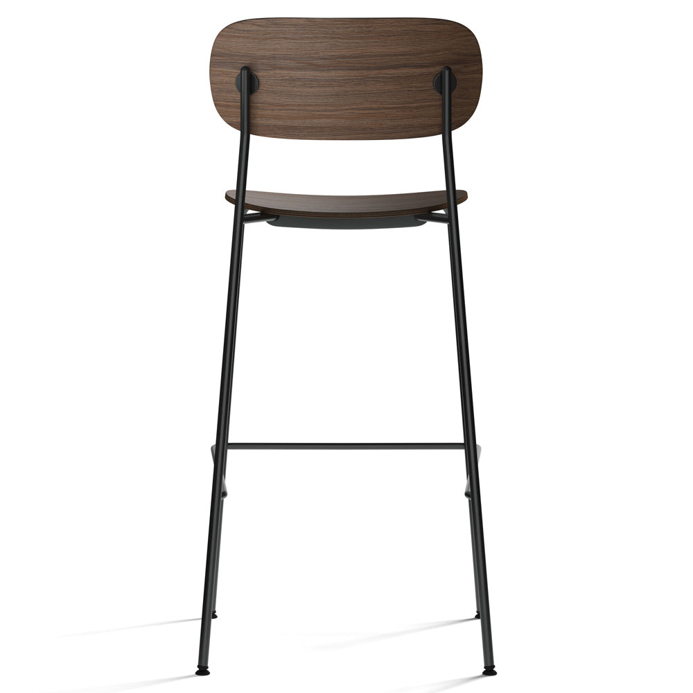 Co Unupholstered Bar Counter Chair - Dark Stained Oak