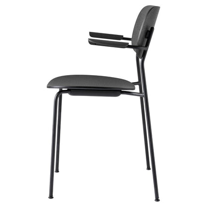 Co Unupholstered Dining Armchair - Black Base, Black Oak