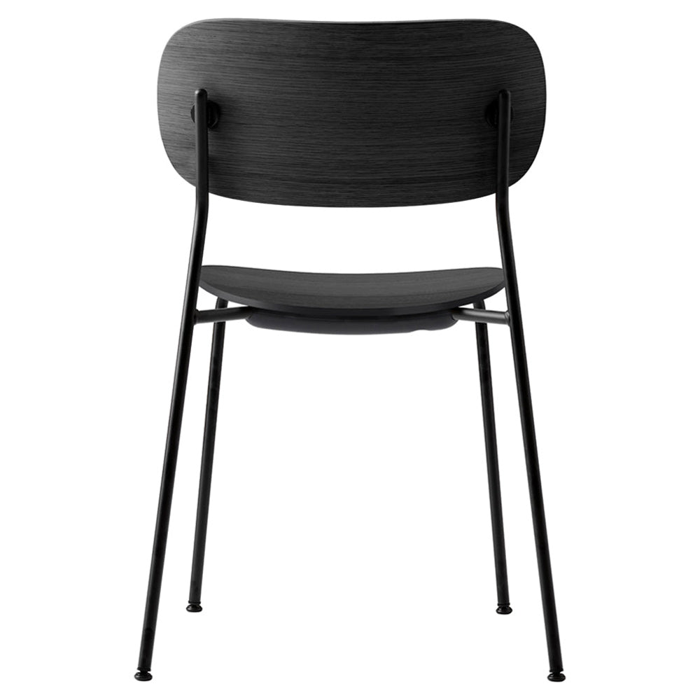 Co Unupholstered Dining Chair - Black Base, Black Oak