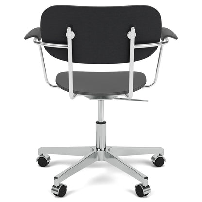 Co Unupholstered Task Armchair - Polished Base, Black Oak