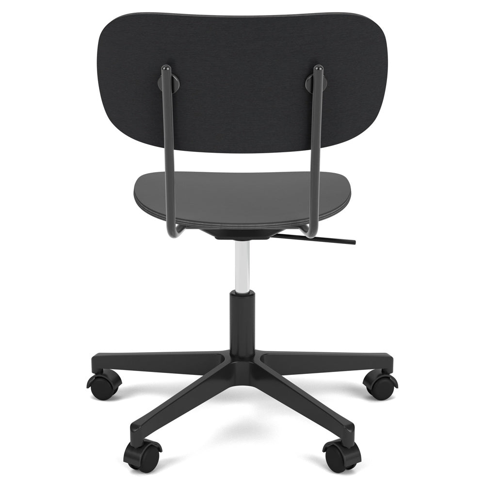Co Unupholstered Task Chair - Black Base, Black Oak
