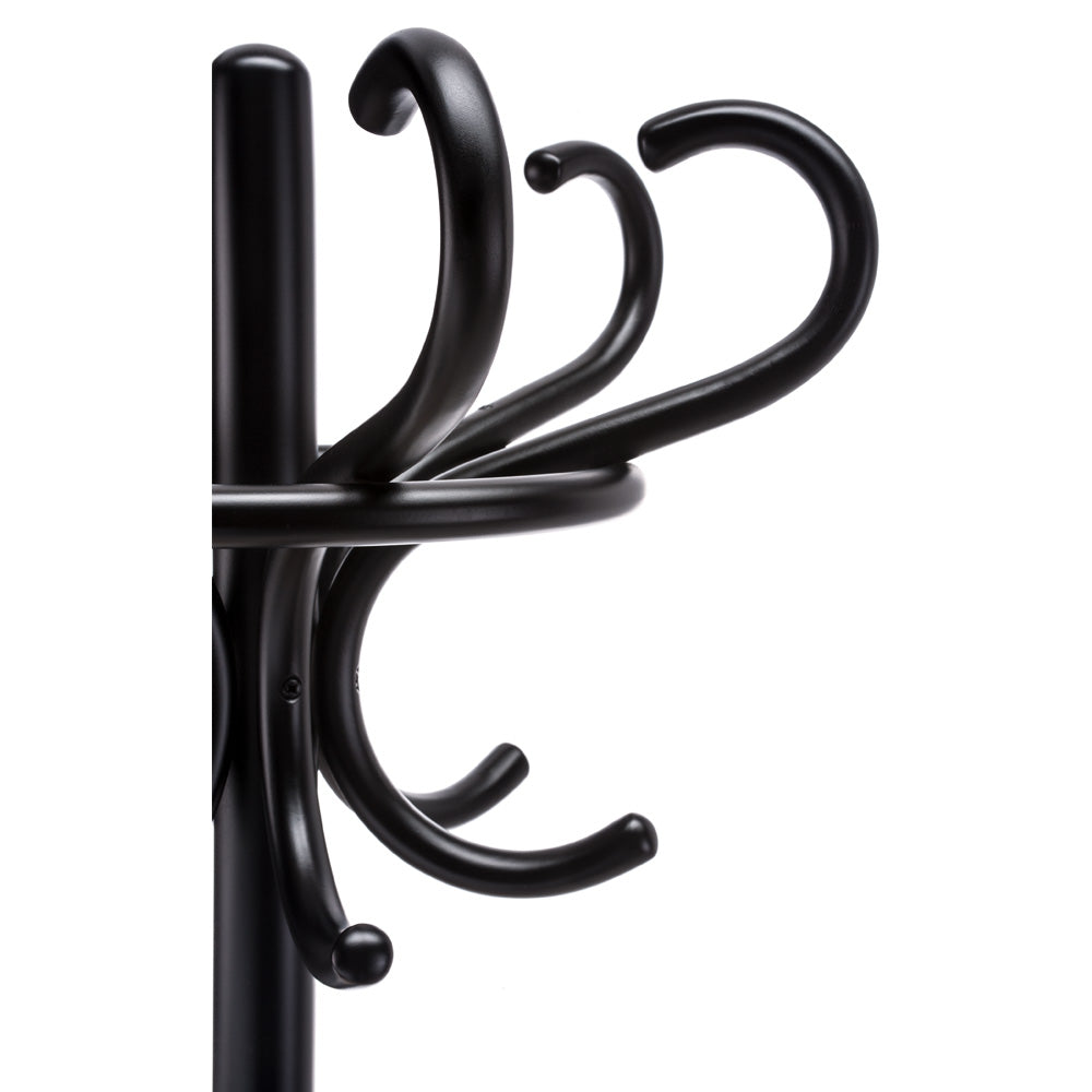 Coat Rack Bench - Cane, Black