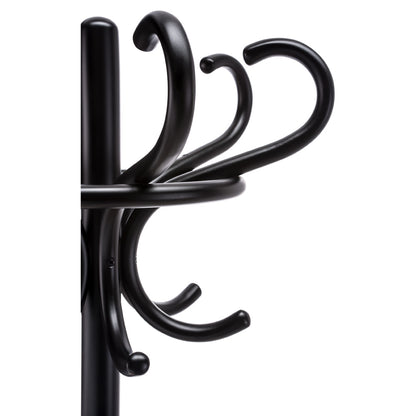 Coat Rack Bench - Cane, Black