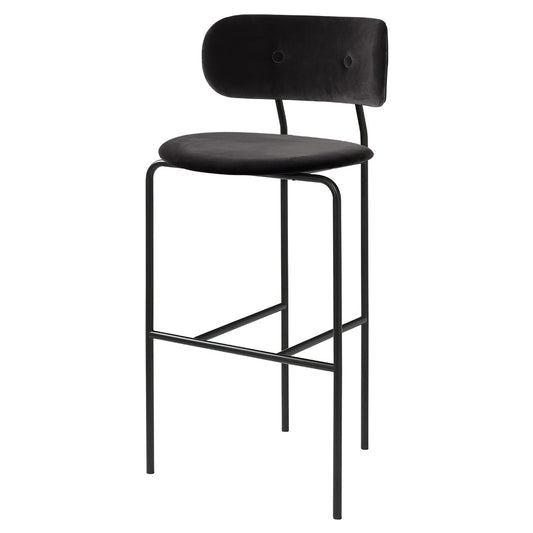Coco Bar Chair - Black Velvet