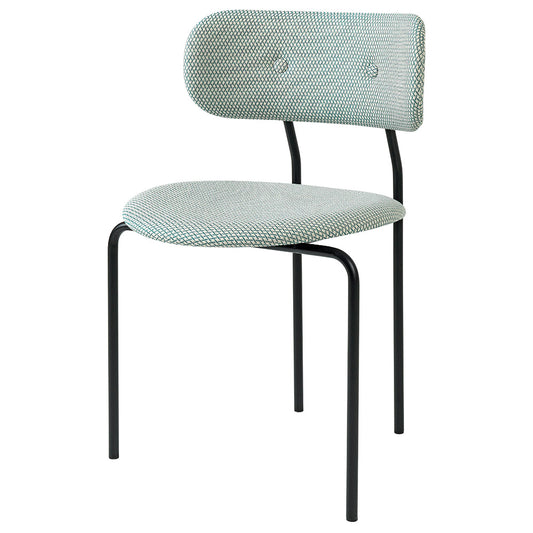 Coco Dining Chair - Green, Black Base