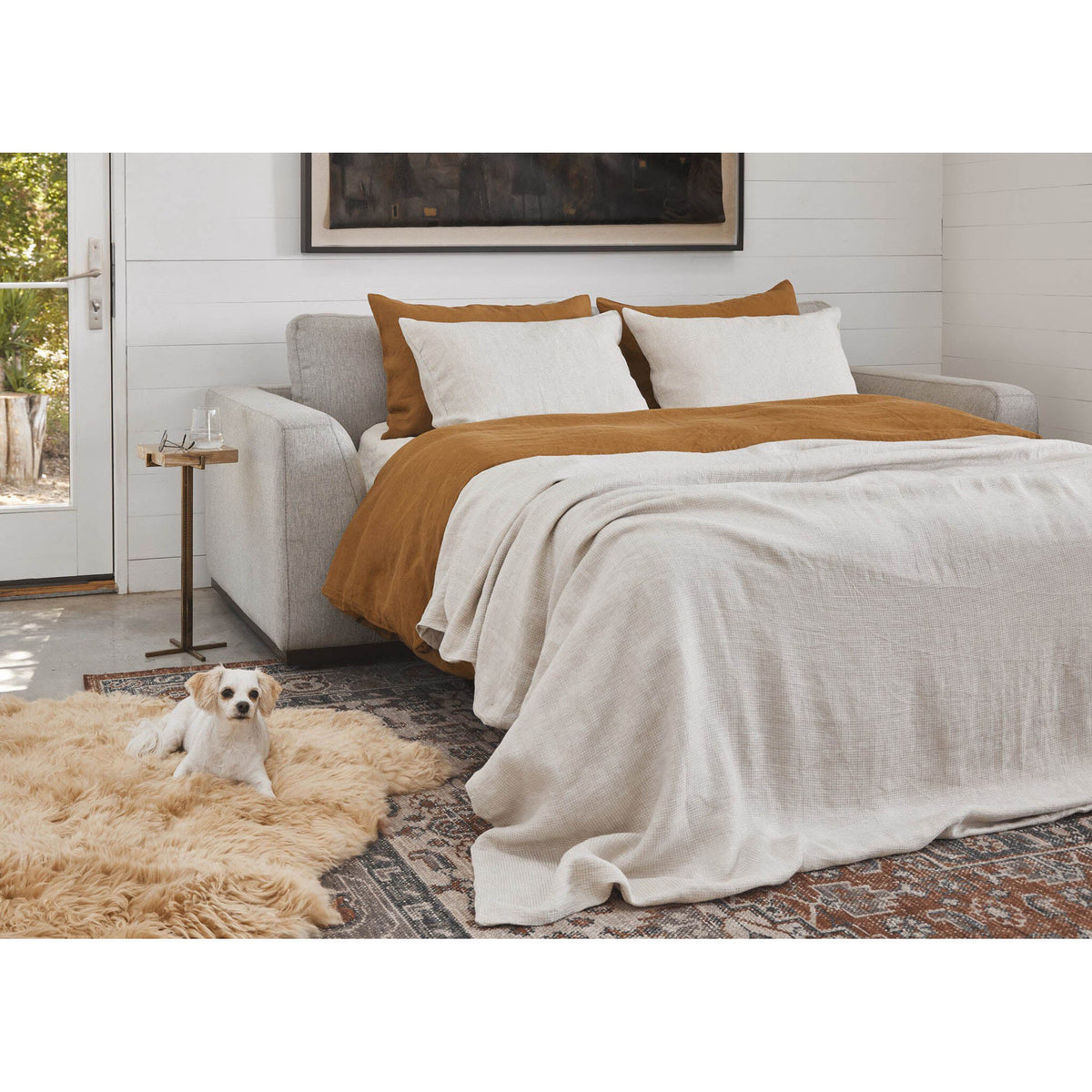 Colt Sleeper Sofa - Aldred Silver