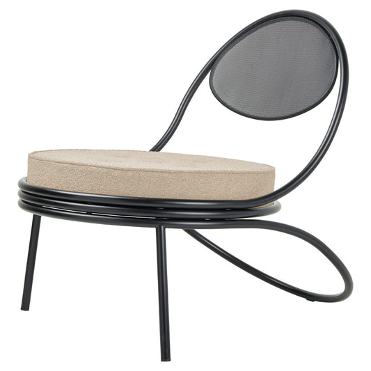 Copacabana Outdoor Lounge Chair - Lorkey 41, Black Semi Matte Base
