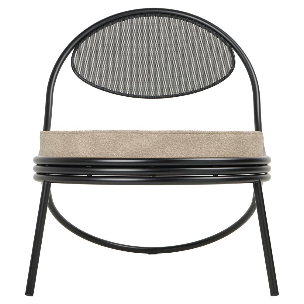 Copacabana Outdoor Lounge Chair - Lorkey 41, Black Semi Matte Base