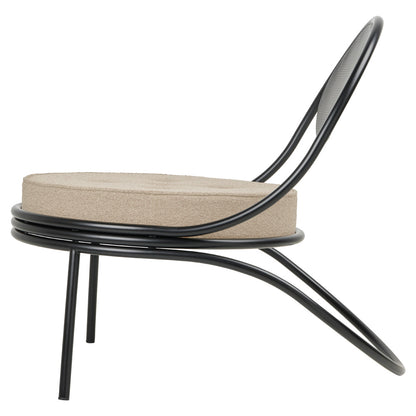 Copacabana Outdoor Lounge Chair - Lorkey 41, Black Semi Matte Base