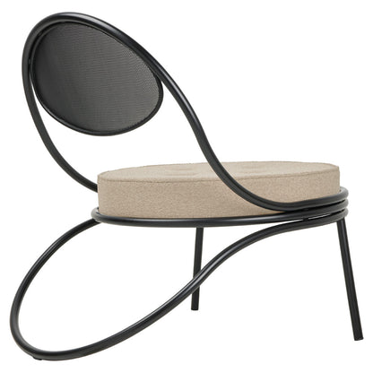 Copacabana Outdoor Lounge Chair - Lorkey 41, Black Semi Matte Base