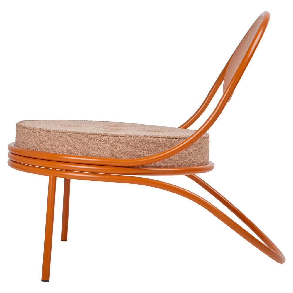 Copacabana Outdoor Lounge Chair - Lorkey 44, International Orange Base