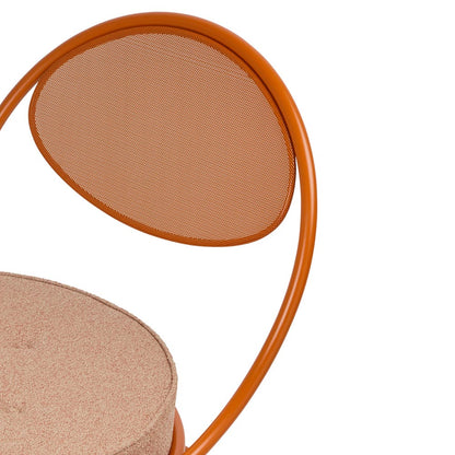 Copacabana Outdoor Lounge Chair - Lorkey 44, International Orange Base