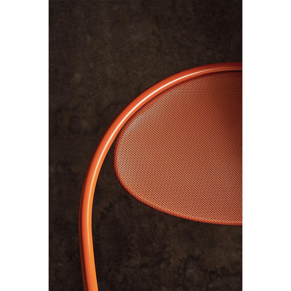 Copacabana Outdoor Lounge Chair - Lorkey 44, International Orange Base