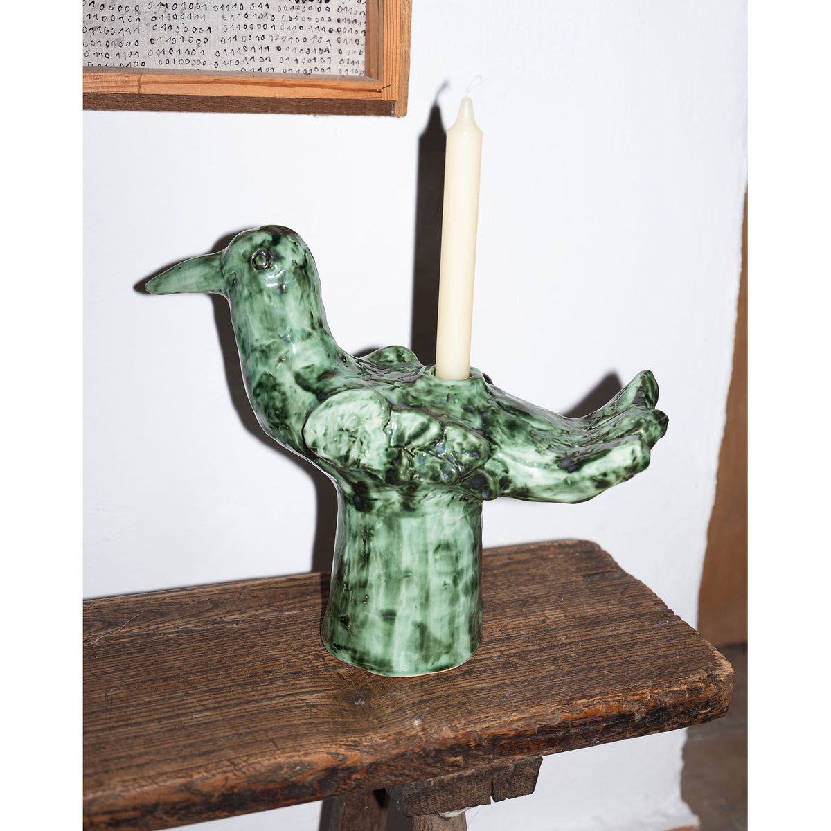 Cosas Lindas Green Candle Holder