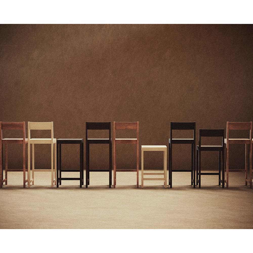 Counter Chair 01 - Warm Brown Birch